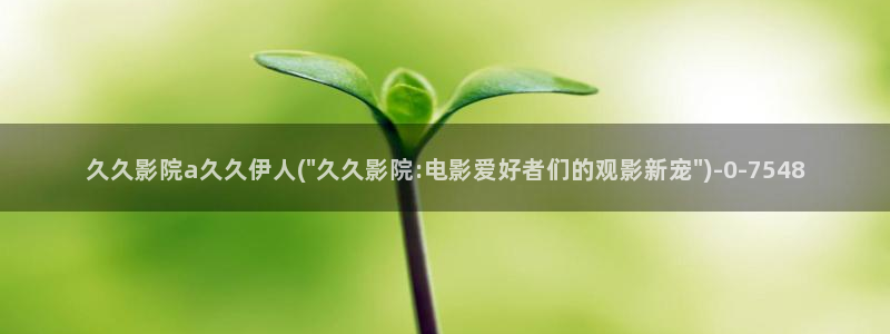 伊人影视网视频